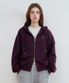 SIMPLE LOGO HOOD ZIP-UP VIOLET