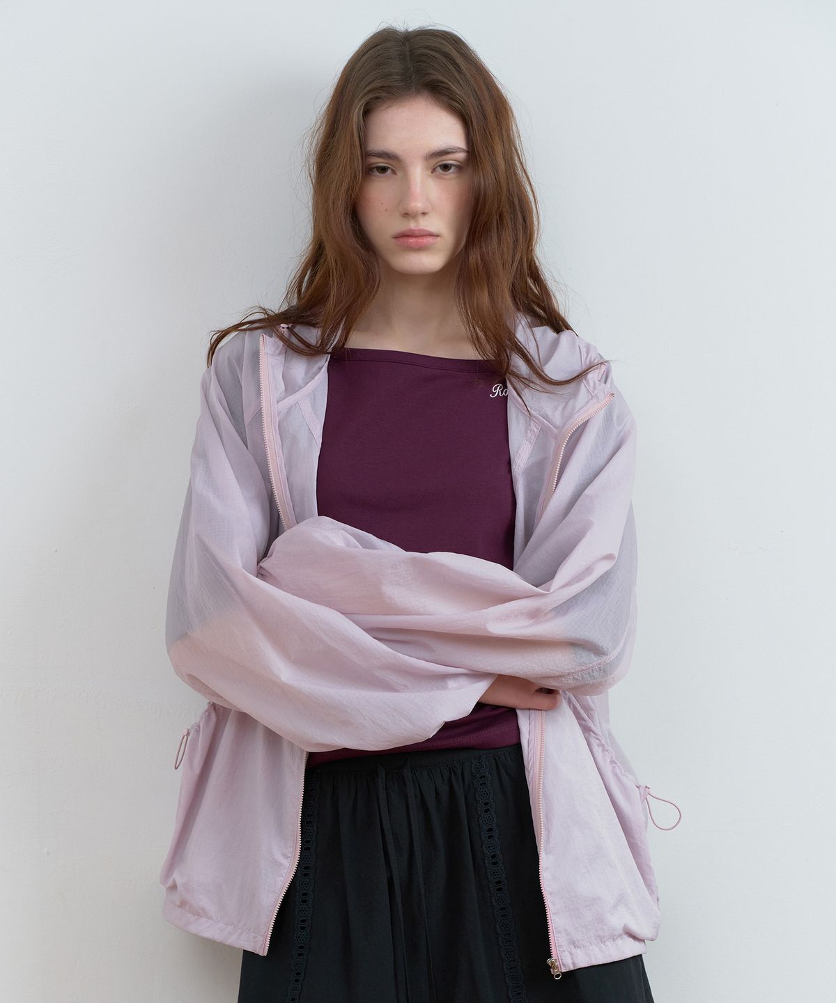 로라로라(ROLAROLA) HOODED WIND JACKET PINK