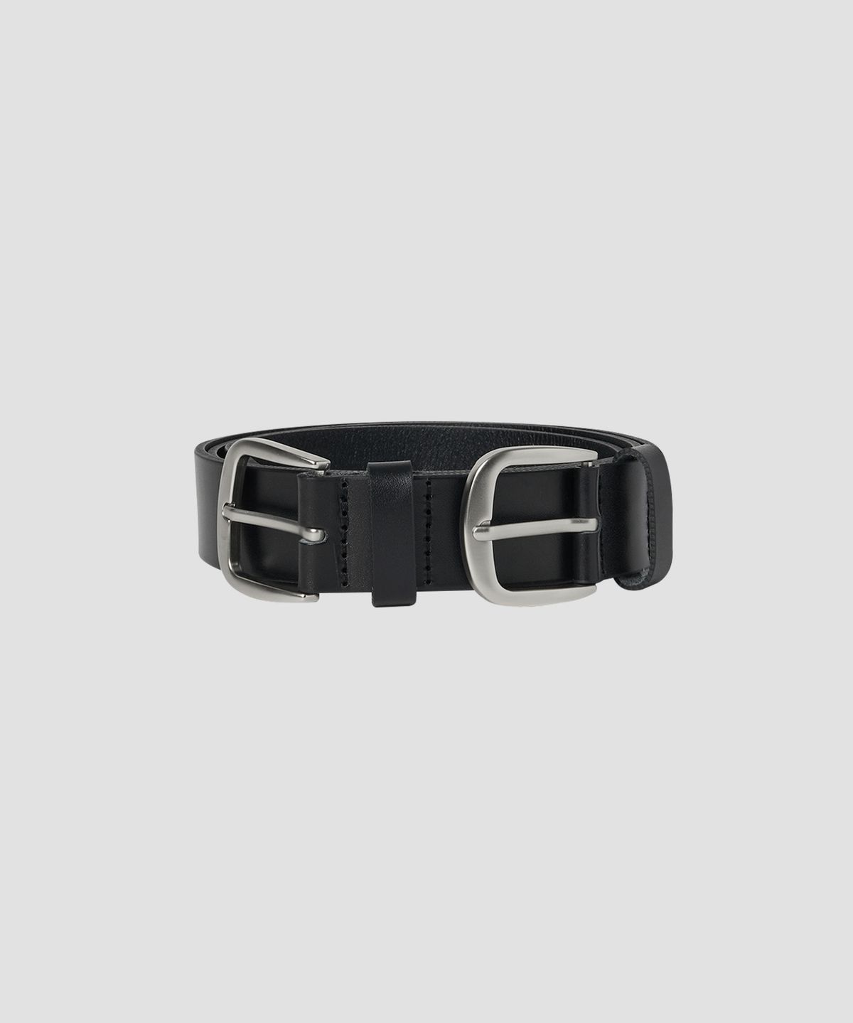 로라로라(ROLAROLA) DOUBLE BUCKLE LEATHER BELT