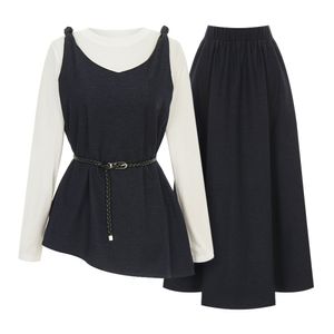 레이어드뷔스티에벨트스커트세트_V6A-CSE009