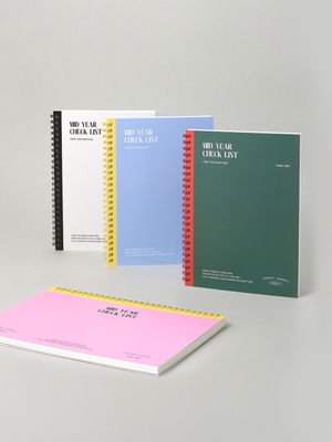 [2개세트] (만년형) 미드이어 체크리스트 위클리 A5 B5