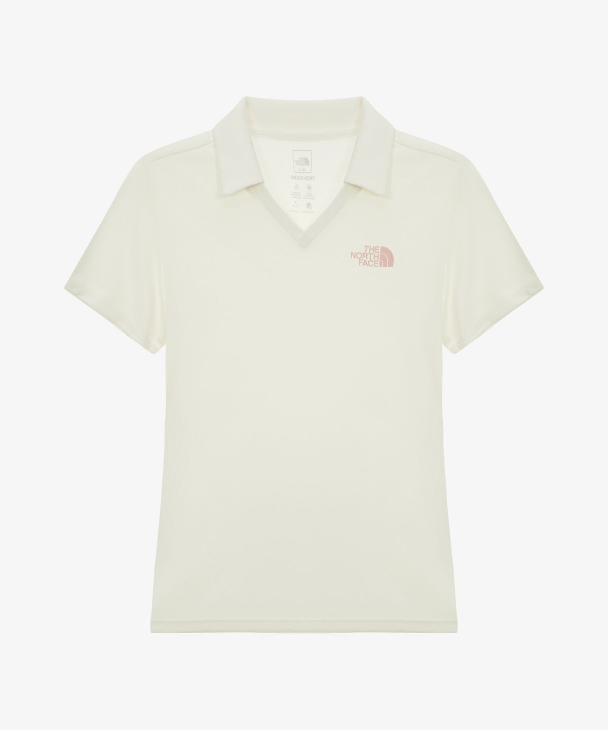 노스페이스(THE NORTH FACE) NT7PS35C 여성 리커버리 반팔 폴로 CREAM
