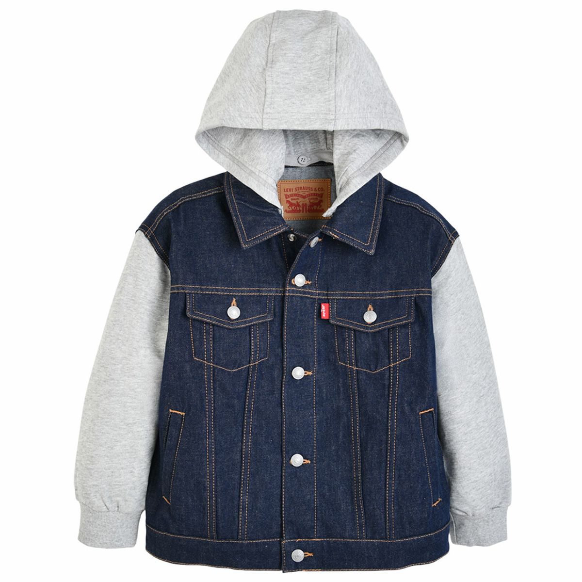 리바이스 키즈(LEVIS KIDS) LVC 백로고 트러커 자켓 (주니어) 딥 블루