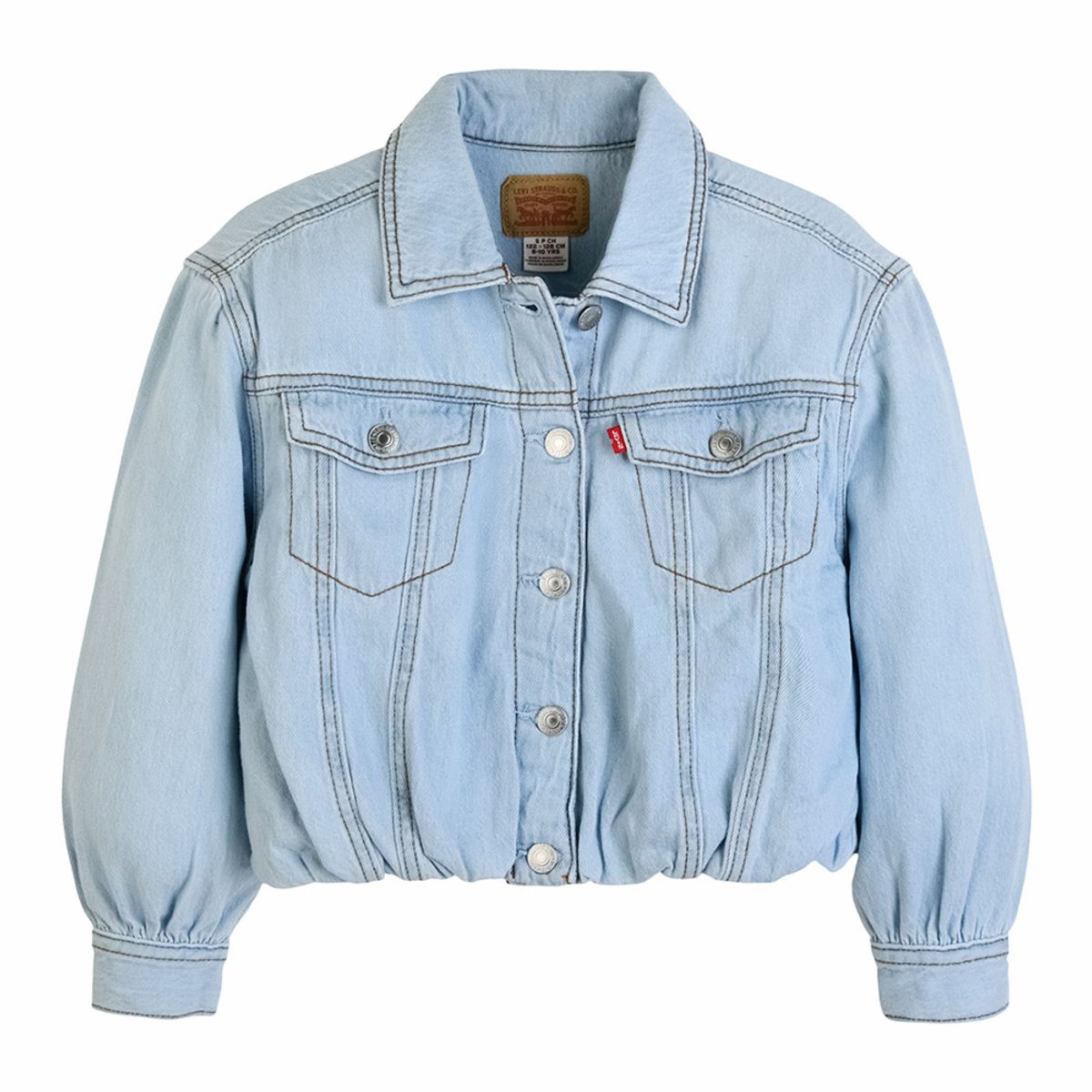 리바이스 키즈(LEVIS KIDS) 버블 데님 트러커 자켓 (주니어) 라이트 블루