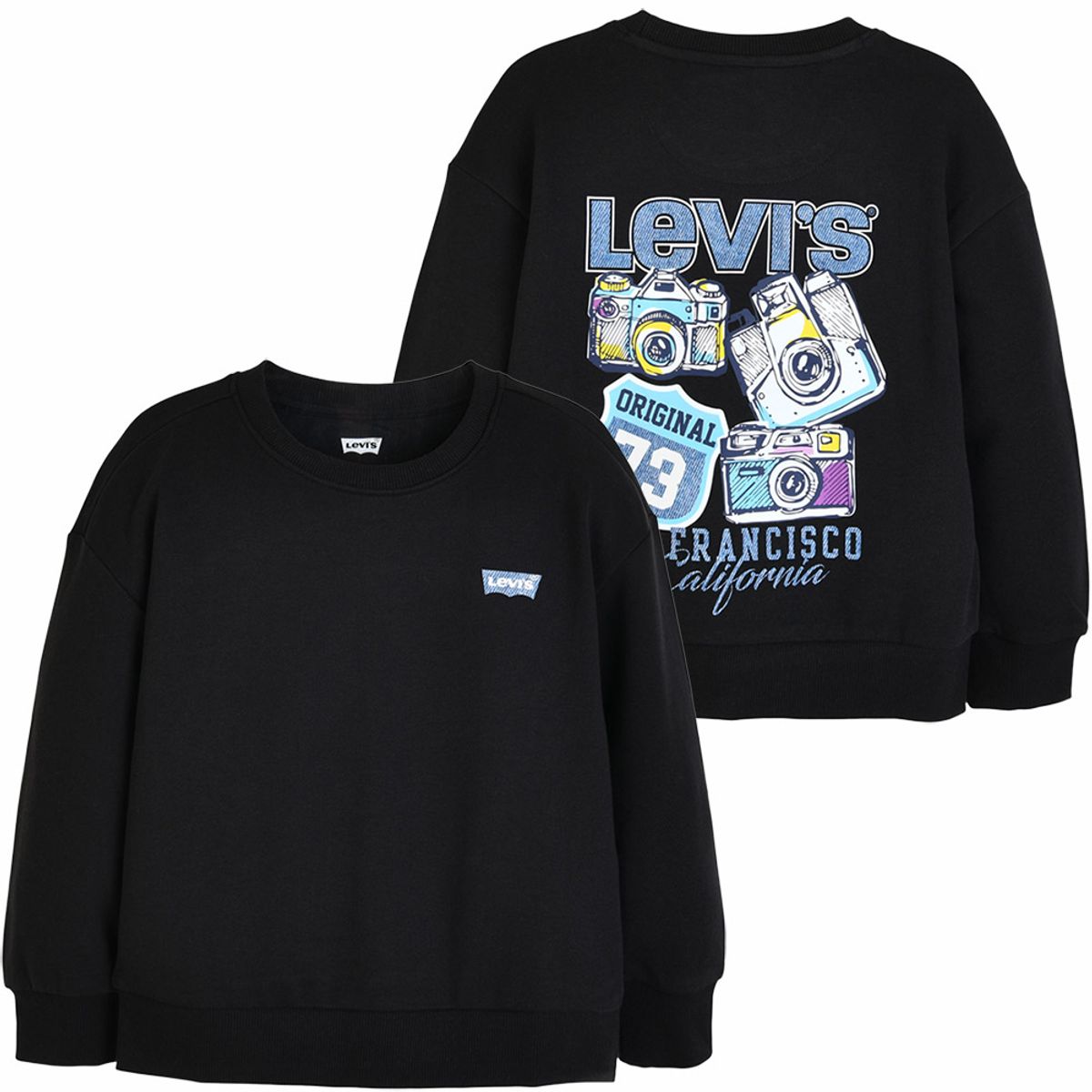 리바이스 키즈(LEVIS KIDS) LVC SHOT 백그래픽 풀오버 (주니어) 블랙