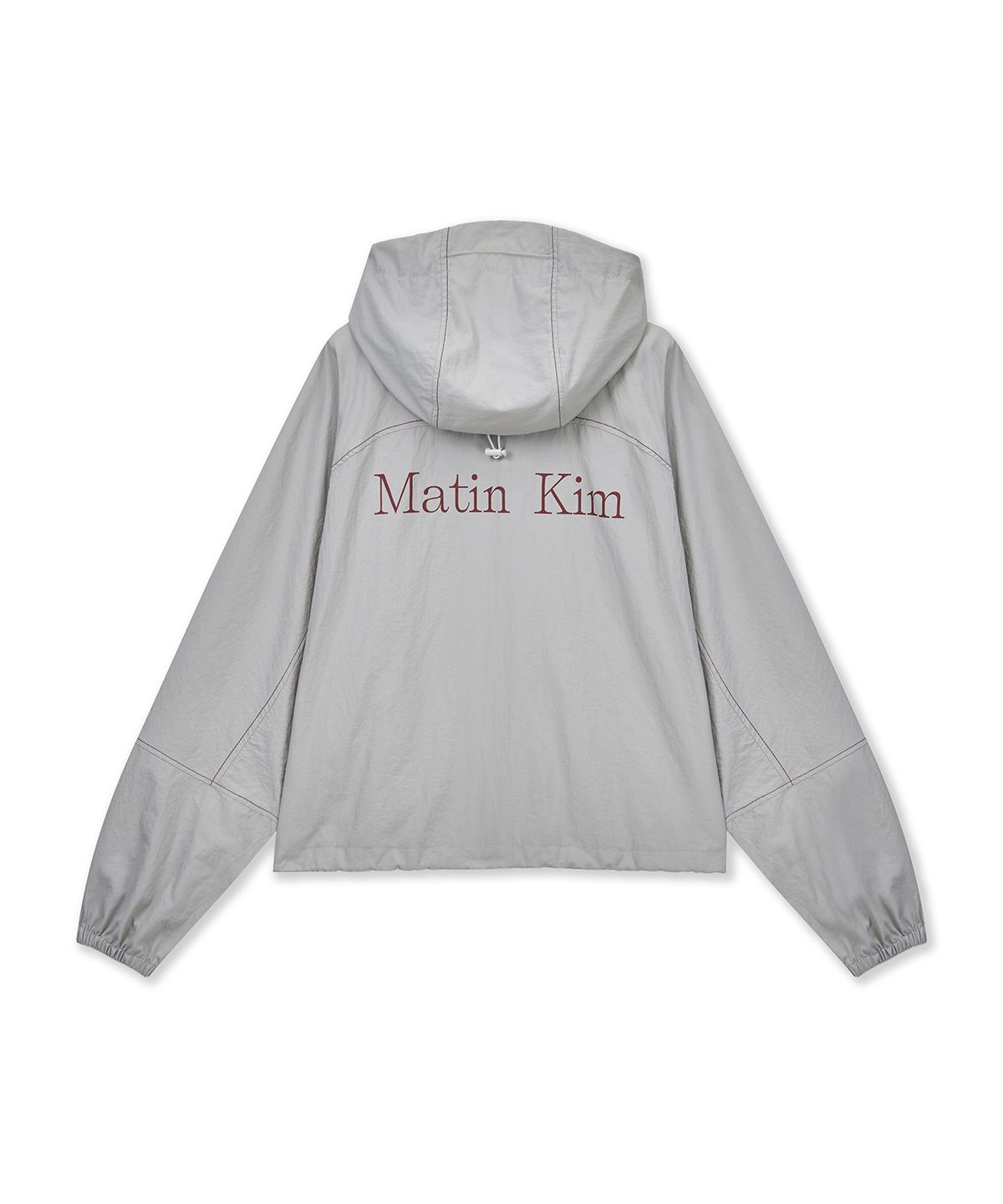 と*様 Matin Kim フード付きクロップドジャケット MUSINSA公式 | MATIN KIM CROPPED BACK LOGO HOODY WIND BREAKER IN