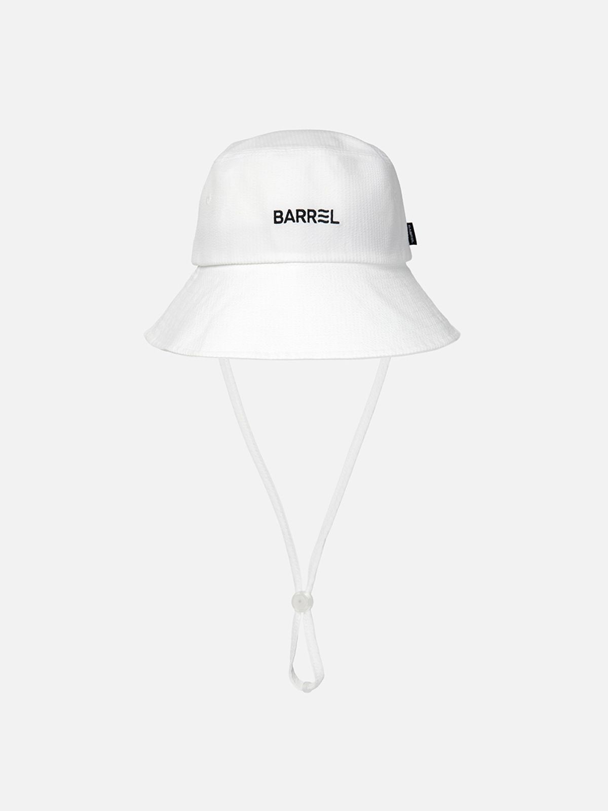 배럴(BARREL) 베이직 와이드 비치햇 화이트 (B6SUACP007WHT)