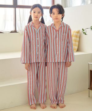 148 스카이블 긴소매 파자마세트