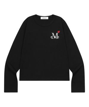 러브릿츠 미니 하트 로고 긴팔 티 (2컬러)