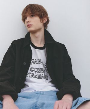 코튼 링거 반팔 티셔츠 White