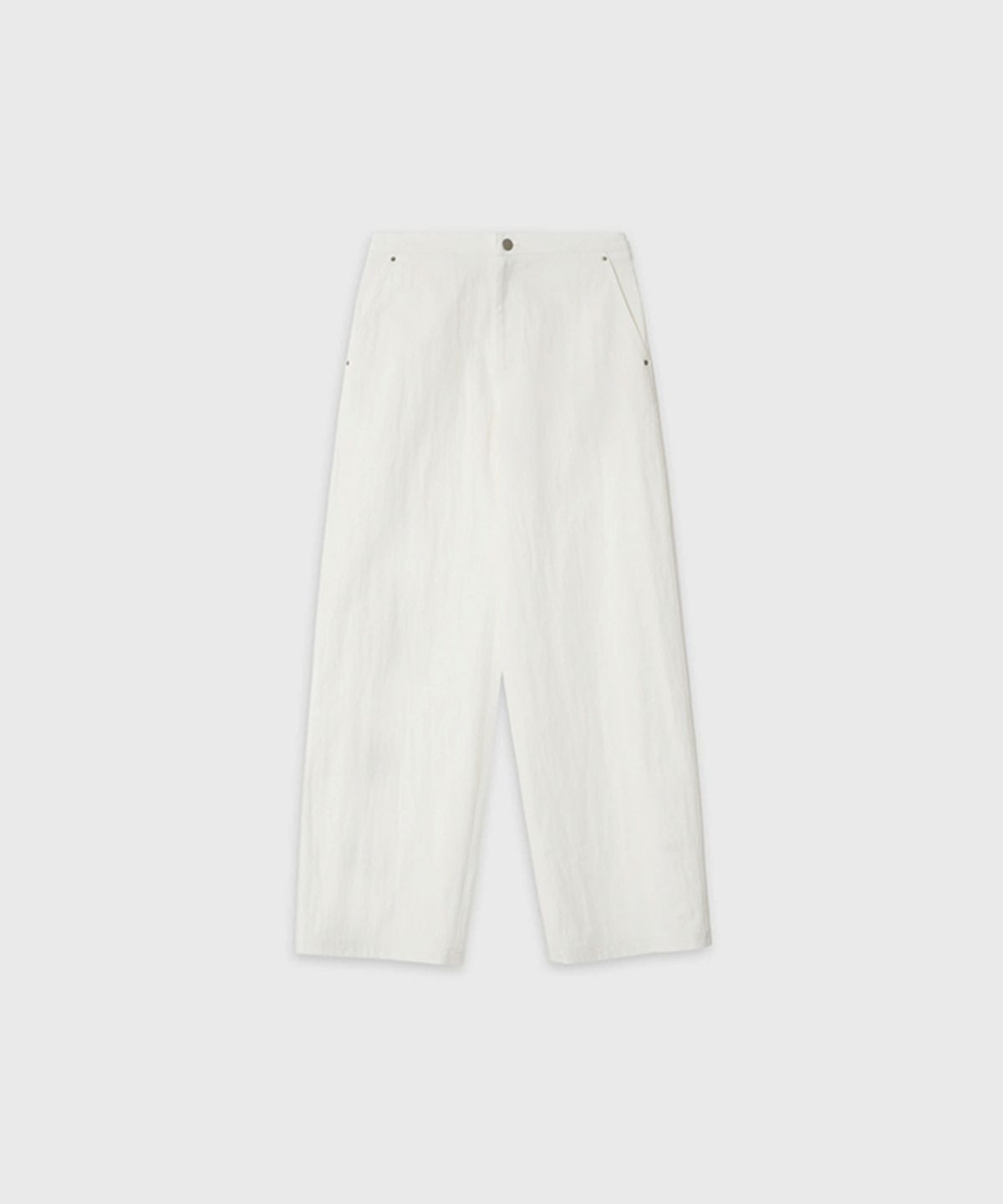 더룸(THELOOM) DENIM BARREL TROUSERS_WHITE