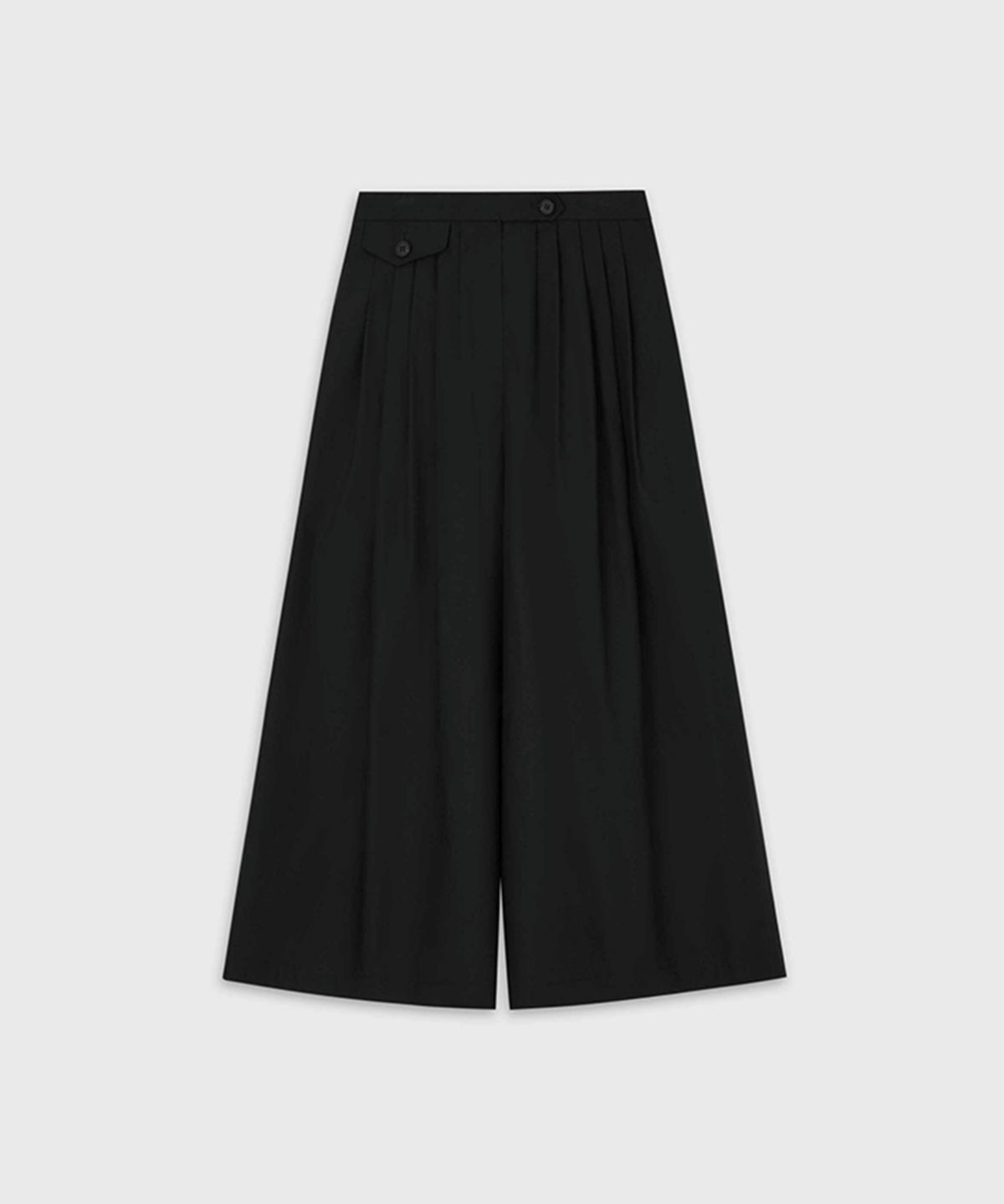 더룸(THELOOM) COTTON CULOTTE PANTS_BLACK