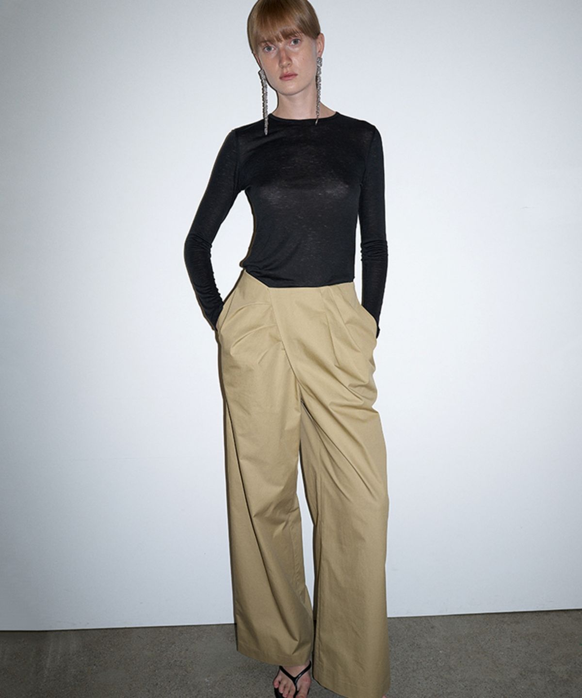 더룸(THELOOM) SEE-THROUGH TEE_BLACK