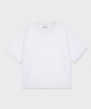 데일리 크롭 티셔츠 화이트