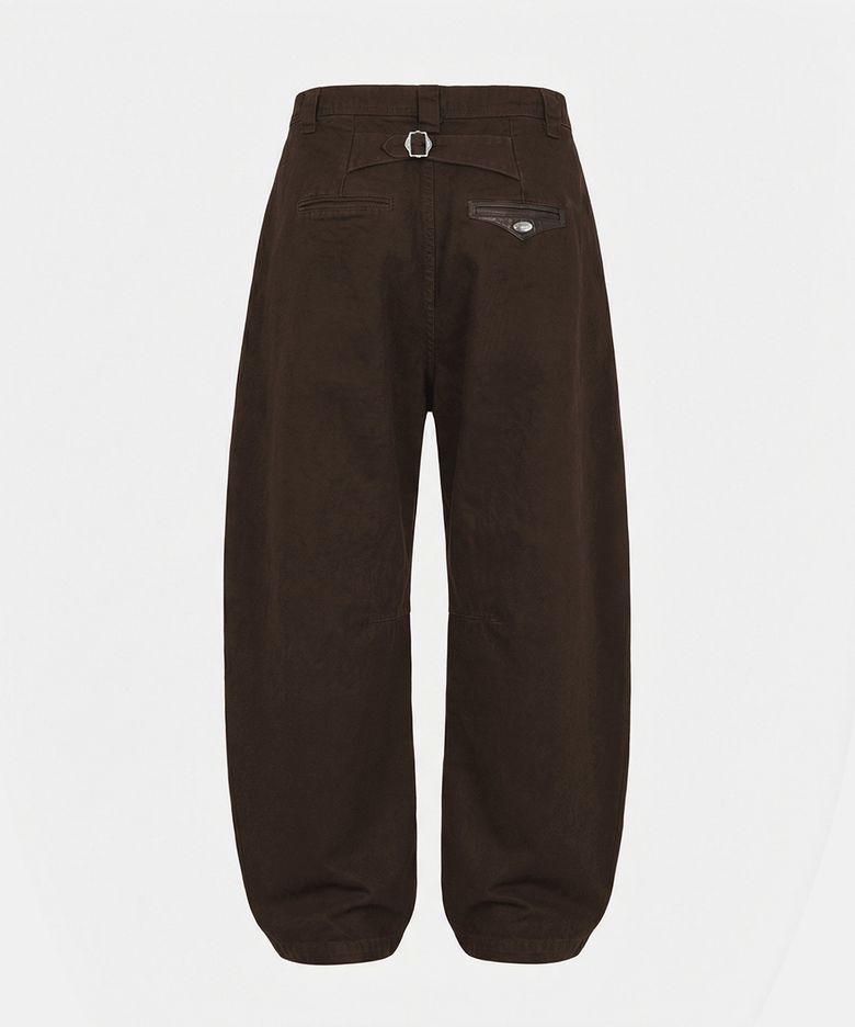 Mystic Formal Curved Chino Pants - Brown