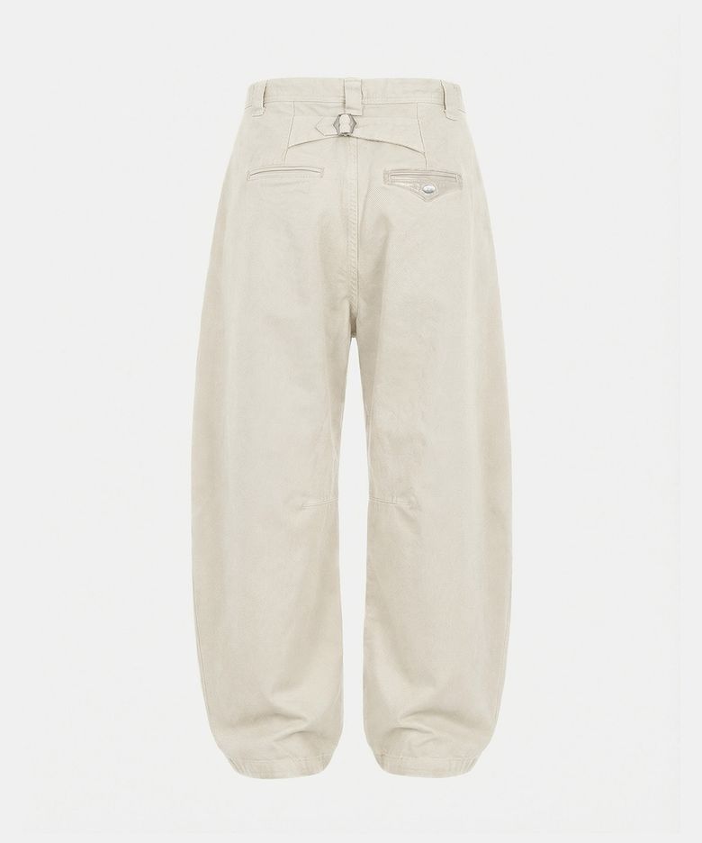 Mystic Formal Curved Chino Pants - Cream