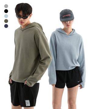 시티시어 와플 핑거홀 후드 롱슬리브 ( 5Color )