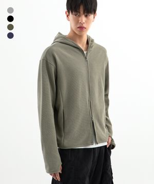 시티시어 와플 핑거홀 후드집업 ( 4Color )