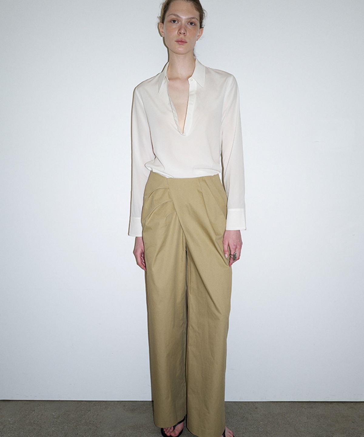 더룸(THELOOM) OPEN SHIRT_WHITE
