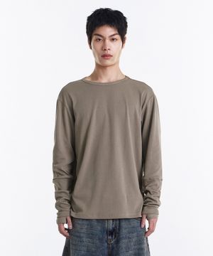Loop Overlayer Long sleeve (Beige)