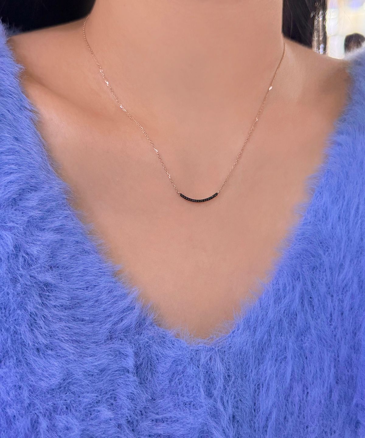 제이라헬(J-RAHEL) [14K/18K 골드] 블랙 라인 펜던트 목걸이