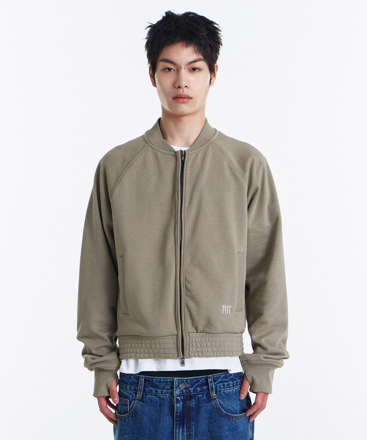 기철(KICHUL) Uniform Sweat Jacket (Beige)