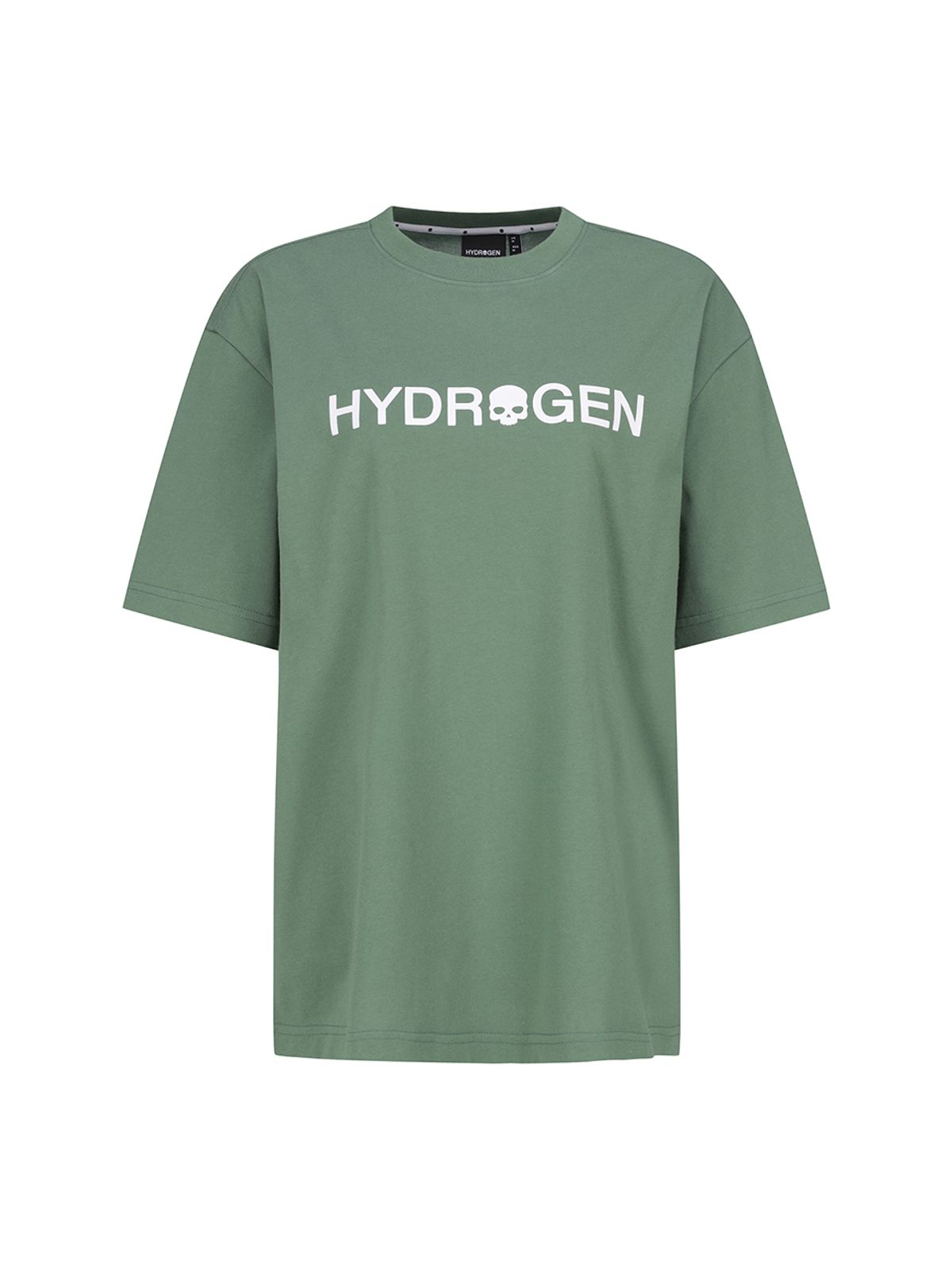하이드로겐(HYDROGEN) 유니 베이직 빅로고 반팔라운드