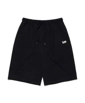 펠트 트위치 원턱 스웻 쇼츠 블랙