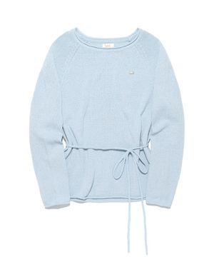 우먼 스트랩 썸머 니트 라이트블루