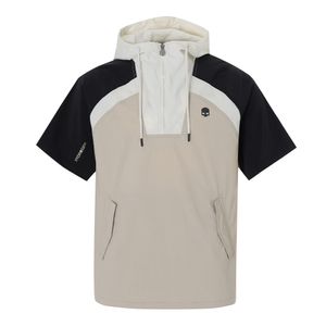 남성 경량 우븐 스트레치 반팔 아노락