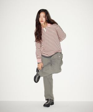 나일론 카고 팬츠 그레이