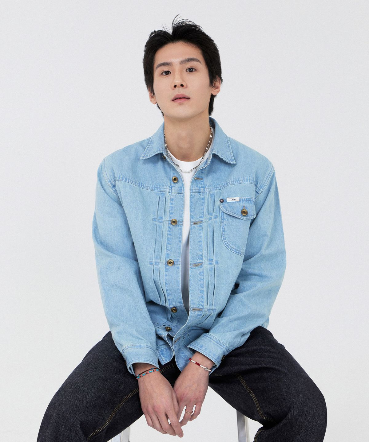리(LEE) [101st] 빈티지 카우보이 데님 셔츠 인디고 라이트