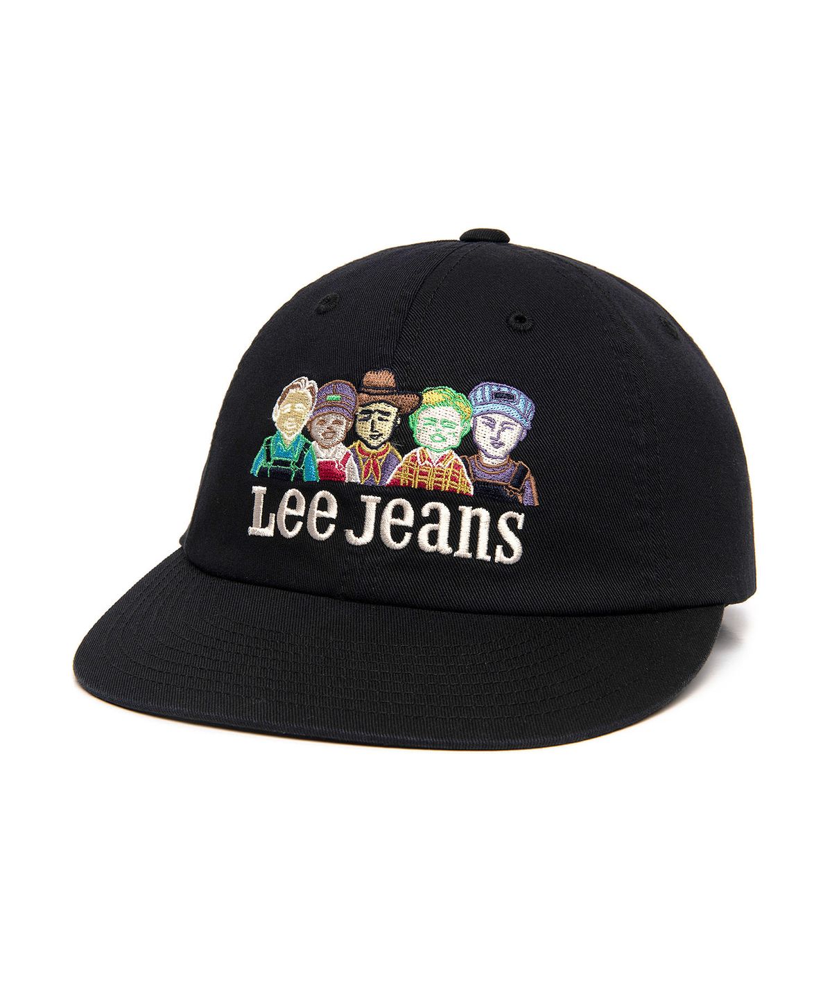 리(LEE) 패밀리 그래픽 코튼 볼캡 블랙