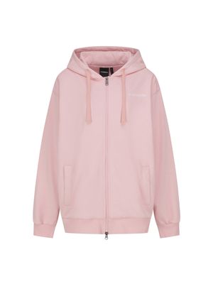 유니 베이직 리니어로고 후디집업