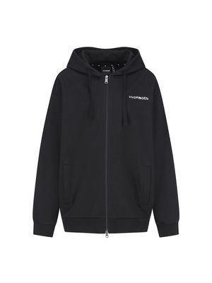 유니 베이직 리니어로고 후디집업