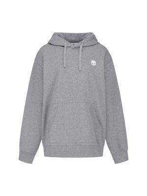 유니 베이직 스컬로고 후디