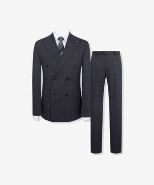 윈도우페인 체크더블 브레스티드 수트 정장 세트 (FIJAD2371_FIPAD2271)