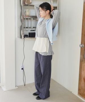 Moho Fit Stripe Pants (Navy)