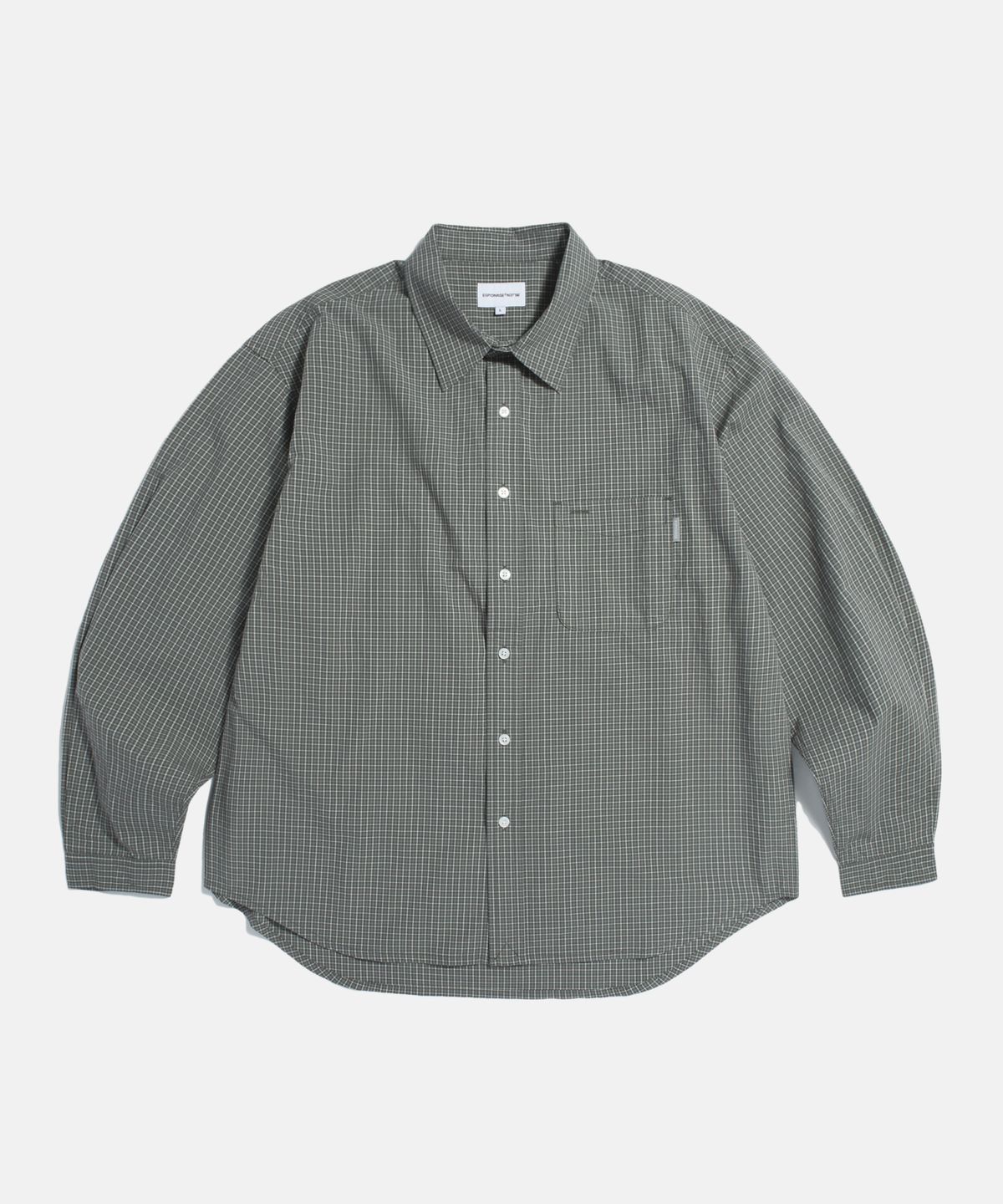 에스피오나지(ESPIONAGE) Multi Check Comfort Shirt Charcoal
