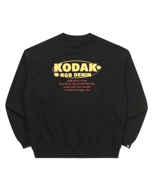 RGB 라이트 맨투맨 BLACK