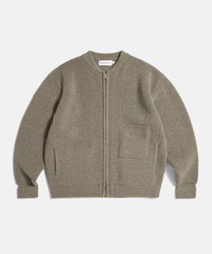 Miller Heavyweight Zip Knit Jacket Dust