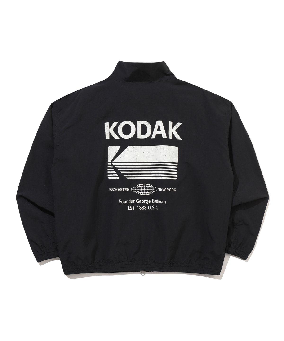 코닥(KODAK) 에센셜 빅로고 스탠넥 자켓 BLACK