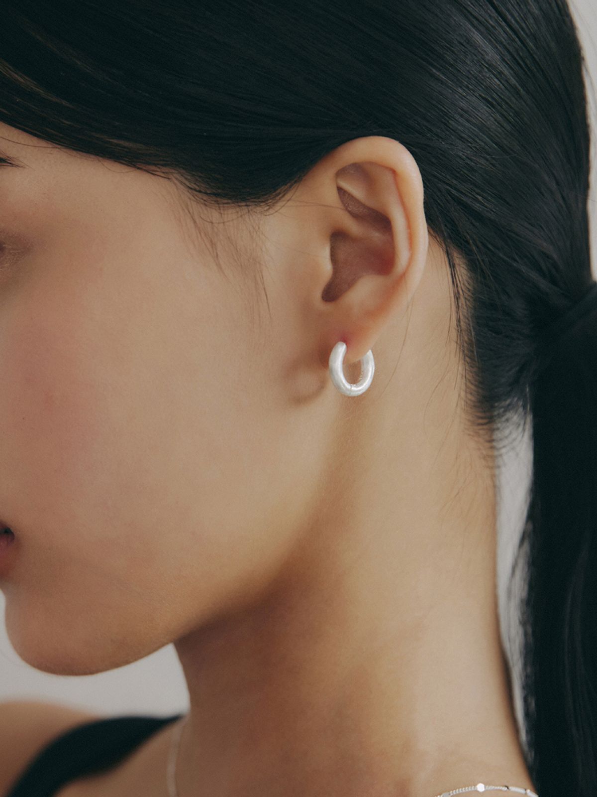 이너프(ENUFF) (silver 925) Sandy Textured earring