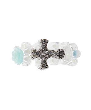EL CUBIC CROSS RING(MINT)