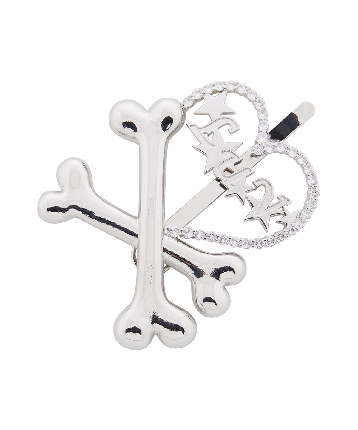 러브이즈트루(LUVISTRUE) EL HEART BONE PIN(SILVER)