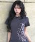 EL LUVISTRUE LOGO TEE(CHARCOAL)