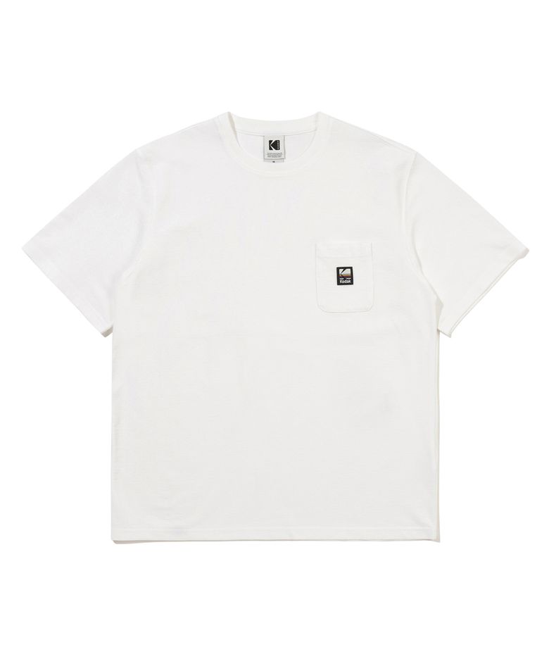 레인보우 소로나 포켓 반팔 티셔츠 WHITE