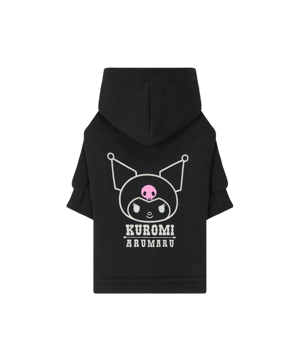 아루마루(ARUMARU) 쿠로미 x 아루마루 펫 스트레이트 후디_블랙