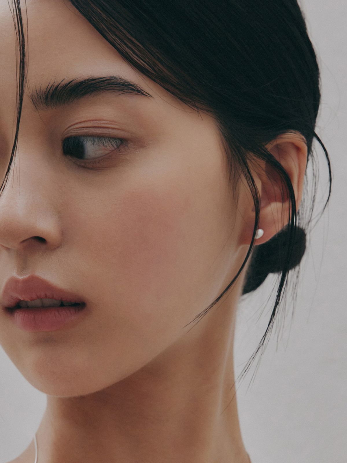 이너프(ENUFF) (silver 925) Mini egg stud_glossy earring