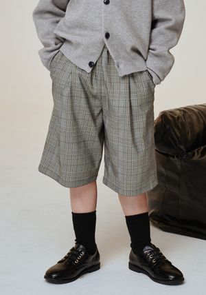 BA11PT04GY 그레이 체크 반바지